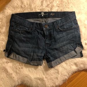 7 for all man kind jean shorts.
